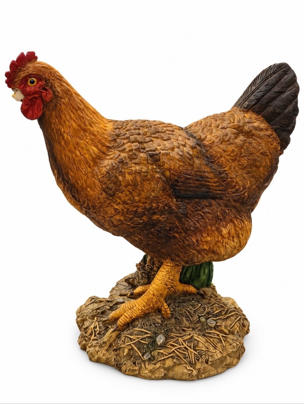 Herco Gift Lifelike Chicken Hen Garden Statue Decorative Fugurine
